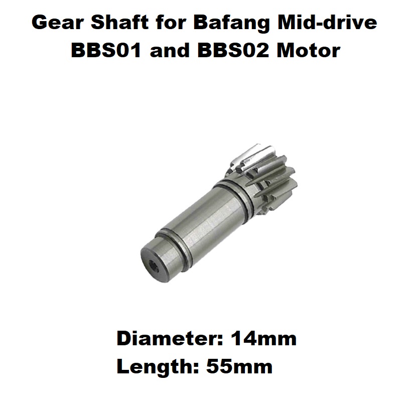 BAFANG BBSHD G320 Mid Drive Motor Shaft Replacement | 5-Way Transmission Axle In 120mm, 100mm, 68mm For E-Bike Conversion